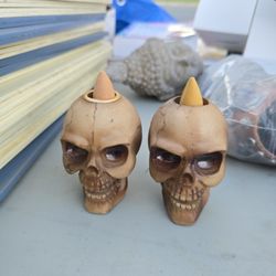 Skull Incense Cone Holder 