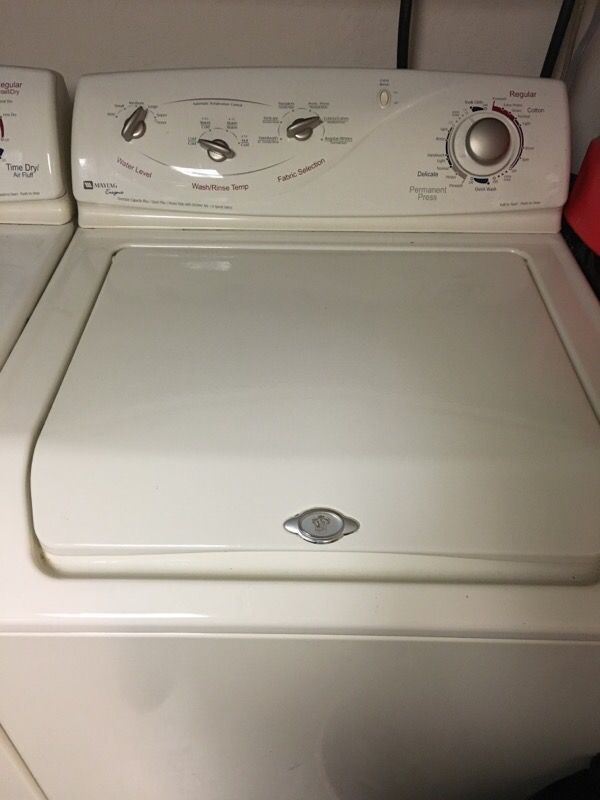 Maytag Ensignia washer and electric dryer