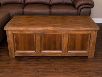Rustic Solid Wood Coffee Table with Storage + 2 Matching End Tables
