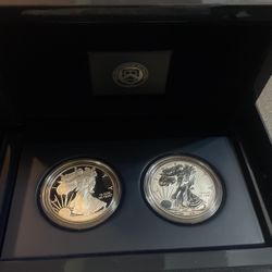 2012 Silver Eagle Proof & Reverse Proof Set