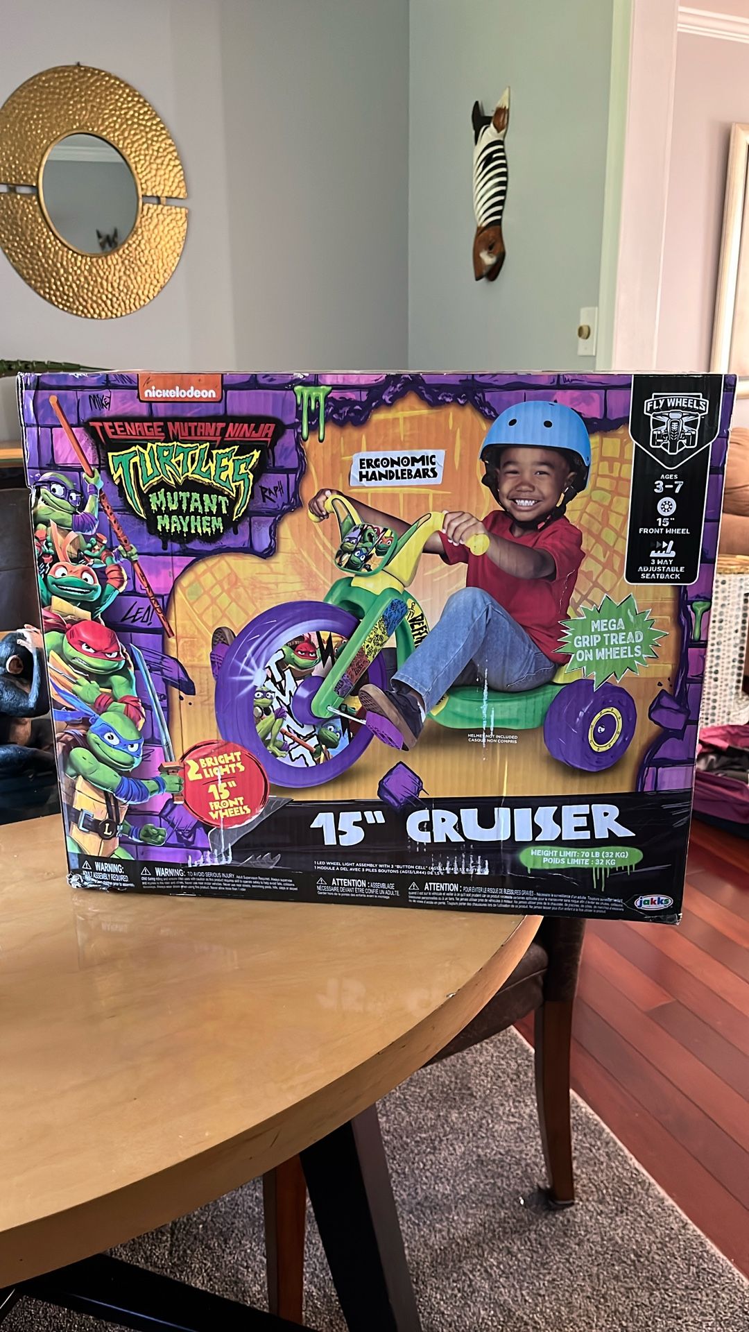 Ninja Turtle CRUISER/BIG WHEEL-15”