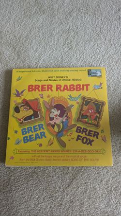 LP Record - Walt Disney Brer Rabbit with Book Complete