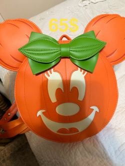Minnie pumpkin backpack
