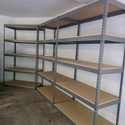48 in W x 24 in D Boltless Heavy Duty Garage Office Warehouse Storage Supply Shelves 5 Tier Level Delivery Available