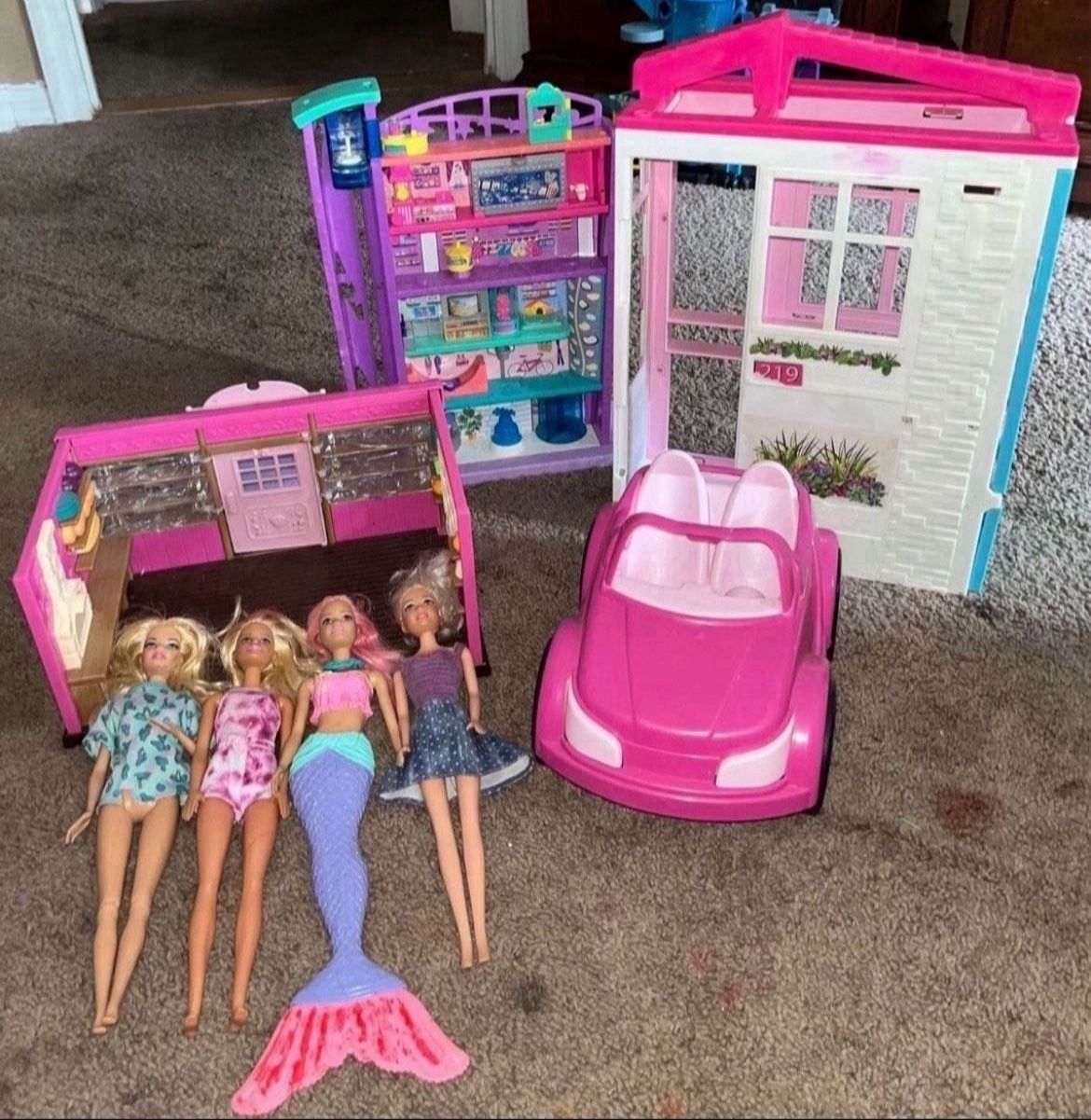 Barbie Dolls, Barbie House, Barbie Car N More