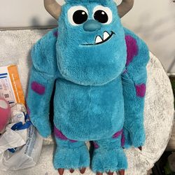 Sully Disney Pixar Monsters Inc Jumbo Sully Plush 32” Mattel Rare Retired
