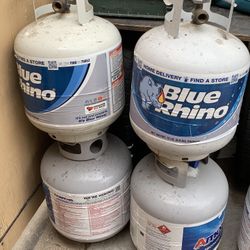 BlueRhino, AmeriGas, And Blank Propane Tanks