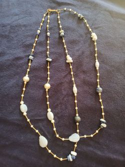 Double strand costume jewelry