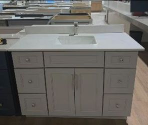 Style 48" Solid Wood Vanity For Bathroom Decoration