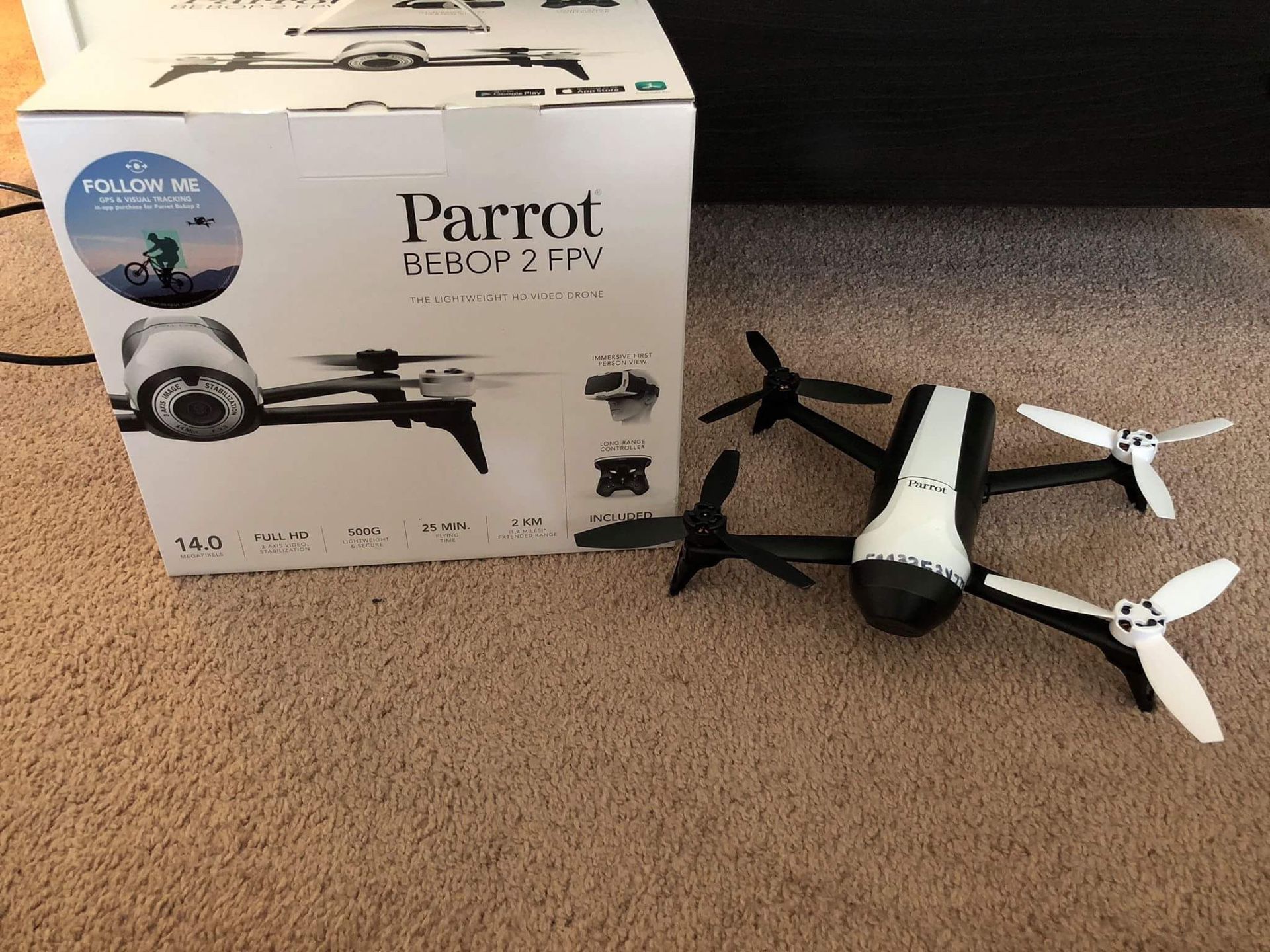 Parrot Bebop 2 Drone FPV pack