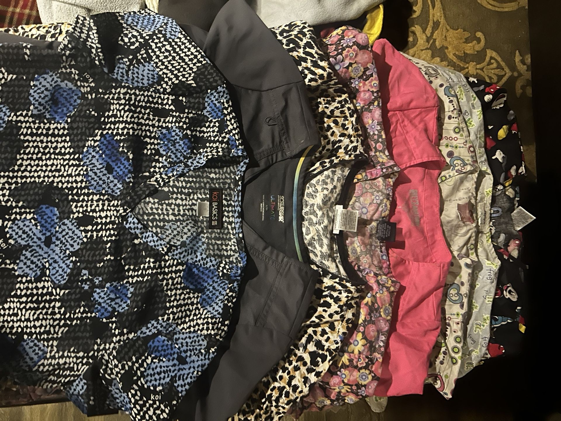 Bundle Of 8 Scrub Tops 