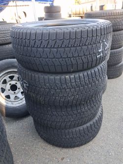 Set of 225 55 18 Bridgestone Blizzak Tires