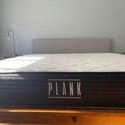 Plank Firm Luxe, King, Cover: GlacioTex Cooling Cover Like New, Perfect Condition