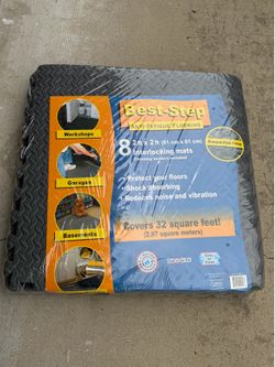 Best-Step Interlocking Foam Floor Mats | 8-Pack (32 Sq Ft) – Unused