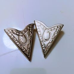 Unique Mens Horseshoe Collar Tips In Argentium Silver .935