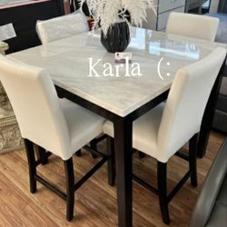 Modern 5-pc Counter Height Dining Set NEW ✅No Tax ✅