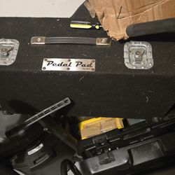 Pedal pad box Music foot pedal box/music board box for guitars key boards electric drums DJ's ect