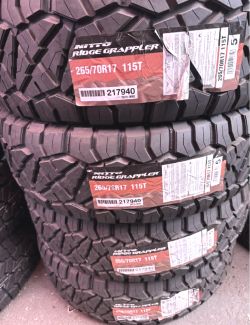 265 70 17 NITTO RIDGE GRAPPLERS BRAND NEW TIRE TIRES $235 EACH OR $940 FOR A SET OF 4 WHILE SUPPLIES LAST FINANCING AVAILABLE DELIVERY AVAILABLE