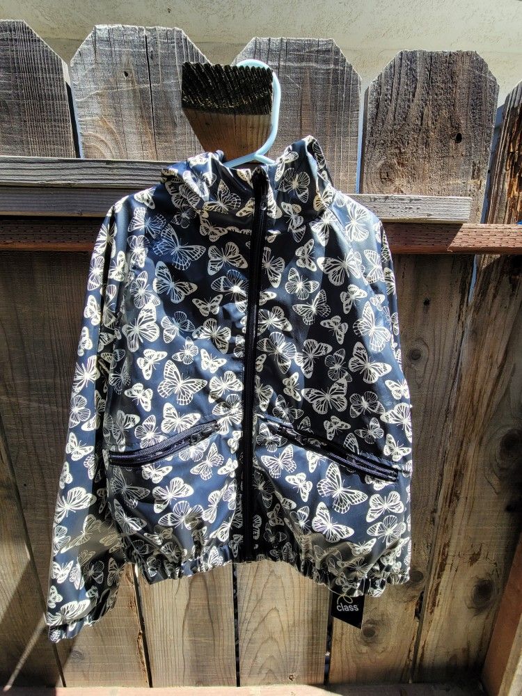 Butterfly Raincoat Brand New Size 7/8