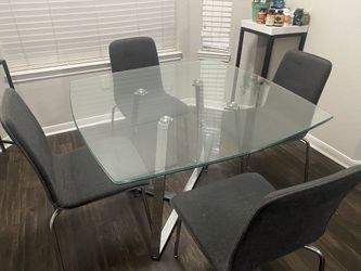 dining table with 4 chairs