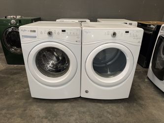 WHIRLPOOL XL CAPACITY WASHER DRYER ELECTRIC SET 