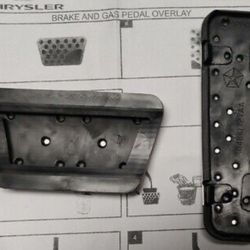 Pedal Cover Kit, DODGE CHARGER CHALLENGER CHRYSLER 300 PEDAL COVER KIT
