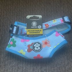FRESH PAWZ  Le Fleur Floral Dog Harness Fashionable Soft Padded Reflective New