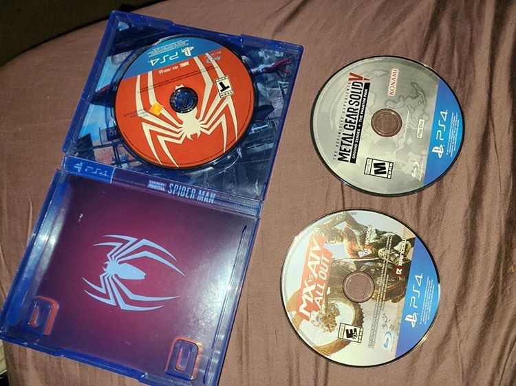 PS4 Games. Spider Man , MX Vs ATV , MGS-V