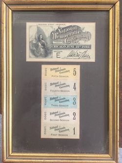 1892 Democratic Convention tickets