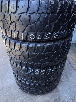 34X10.50/17, 285/70/17, 265/70/17, 35X12.50/17, 265/65/17, 305/65/18, 33X12.50/18, 37X12.50/17, 35X12.50/18, 35X12.50/20, 275/65/20, 275/70/18, 37X12.