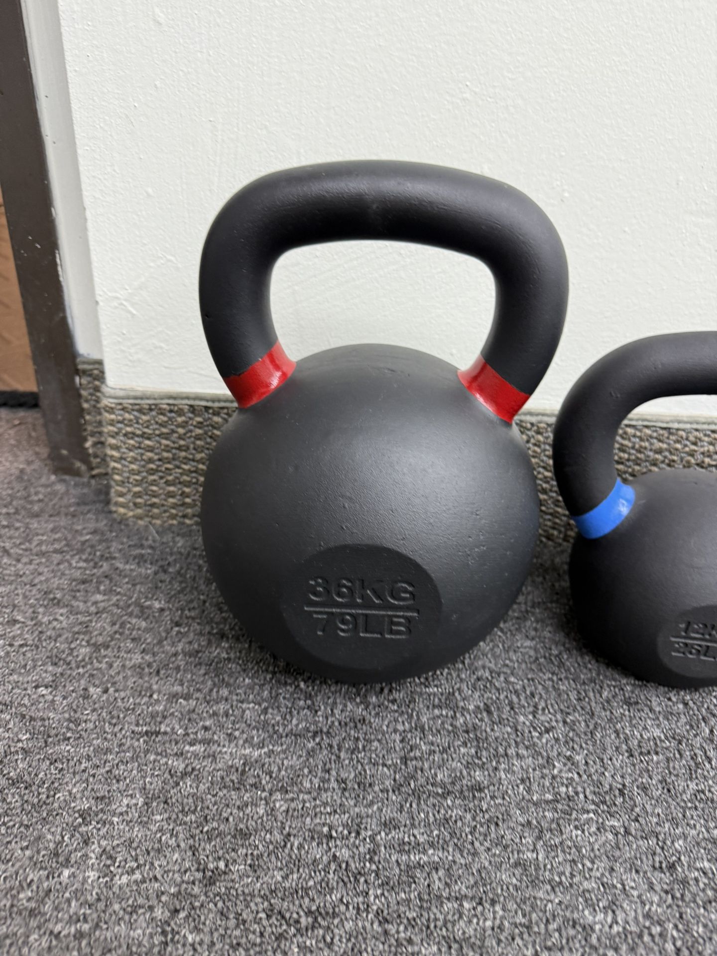 Brand New 79lbs Powder Coat Kettlebell Workout Equipment