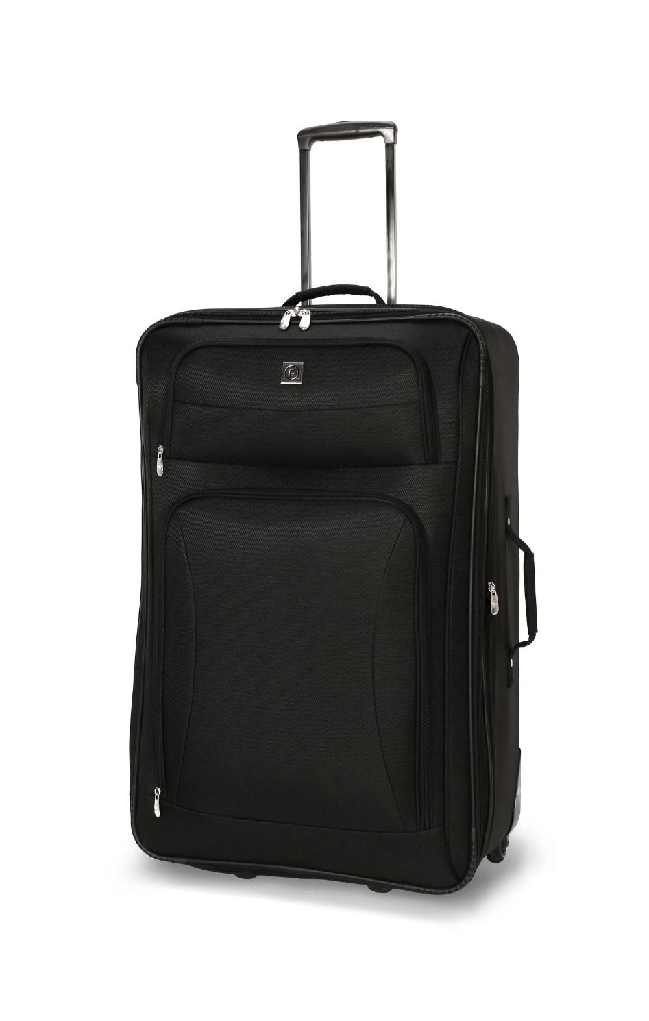 Protege Regency 28-inch Softside Checked Upright Luggage, Black