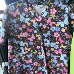 Scrubs 2 Shirts  Size Large & 2X Pants