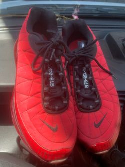 Red and black Nike Air MX 720-818