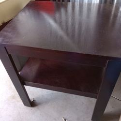 Small Brown Side Table