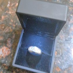 Men's Wedding Ring White Gold w/ Diamonds (Trade)