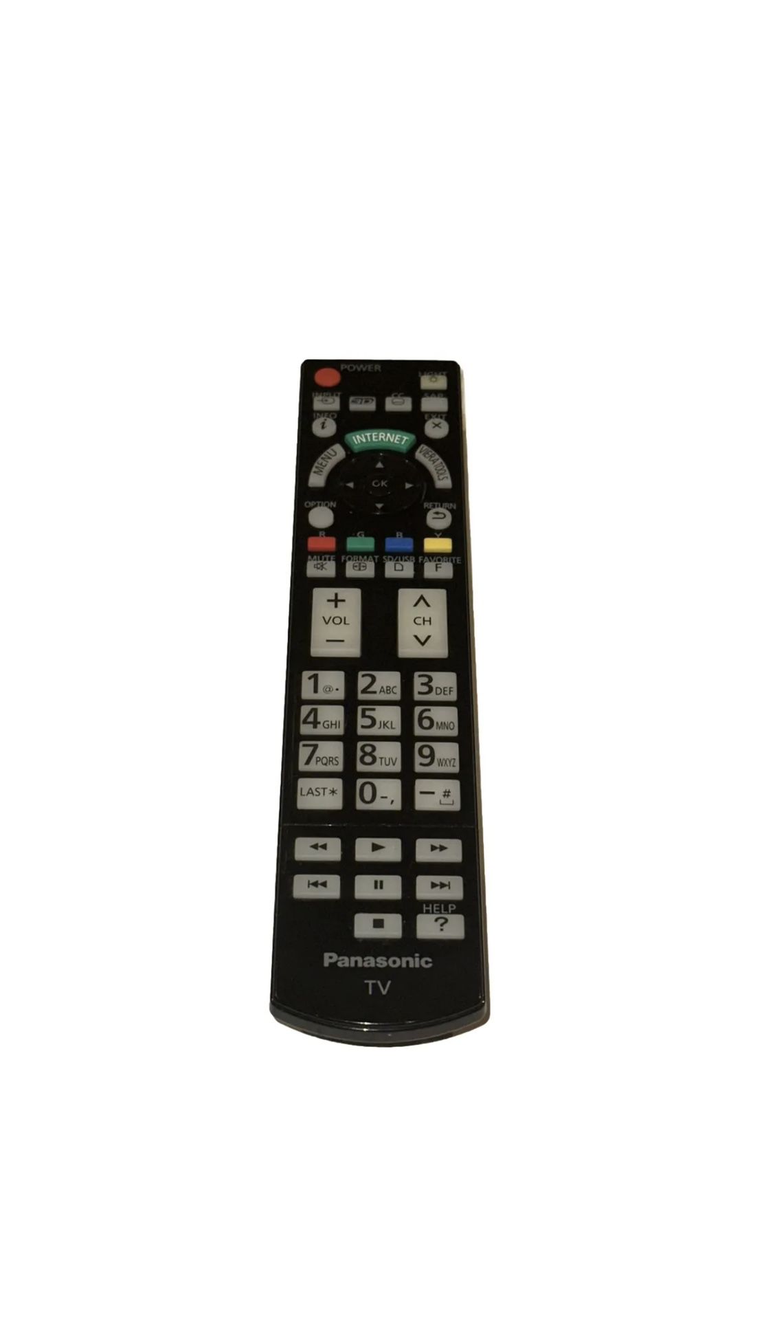 Replace Remote for Panasonic TV N2QAYB000703