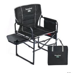 SUNNYFEEL Camping Directors Chair, Heavy Duty