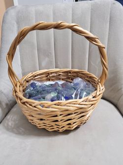 Decorative Rocks in Basket