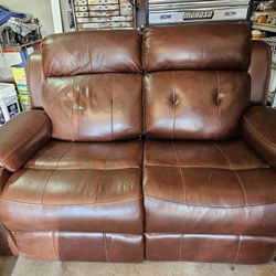 Leather Sofa & Loveseat