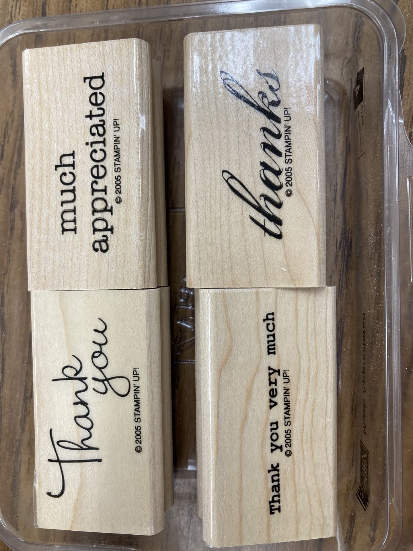 Stampin’ Up Thank You Stamps