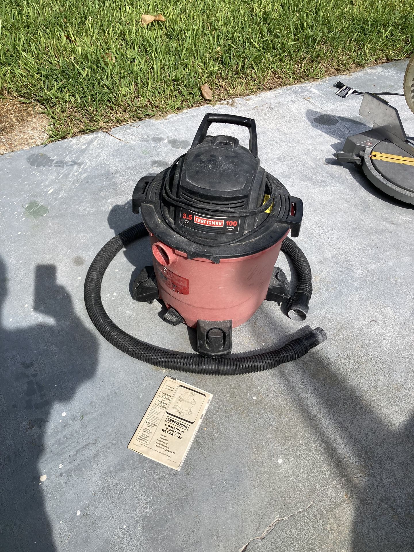 Craftsman 9 Gallon Wet Vac