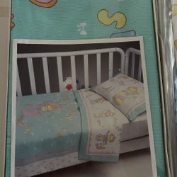 Crib Set Complete Sheet W/Cover