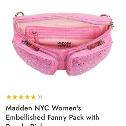 Steve Madden Pink Leather Fanny Pack