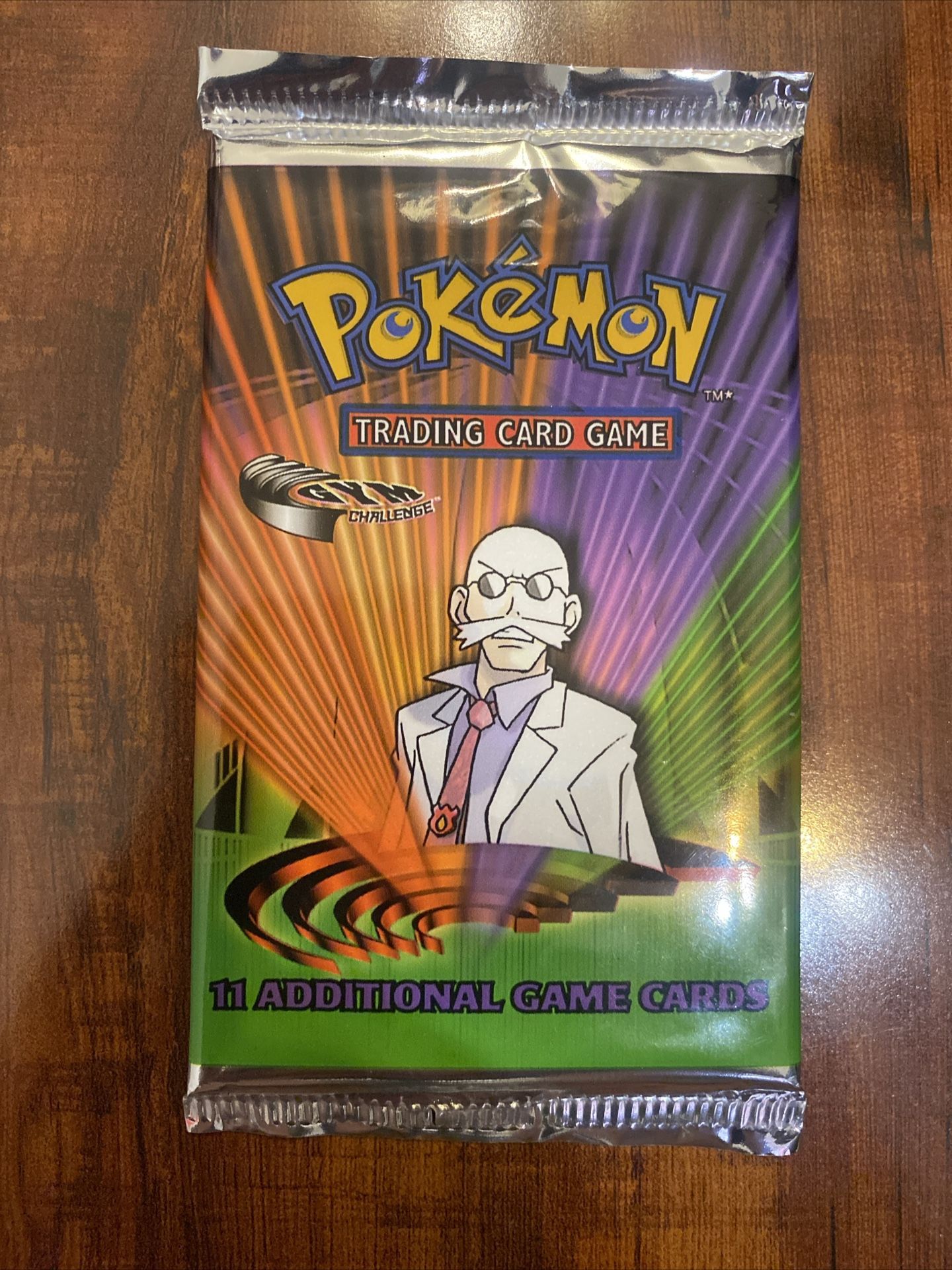 Pokemon Gym Challenge Unlimited Booster Pack Blaine Art Brand New! Sealed! π