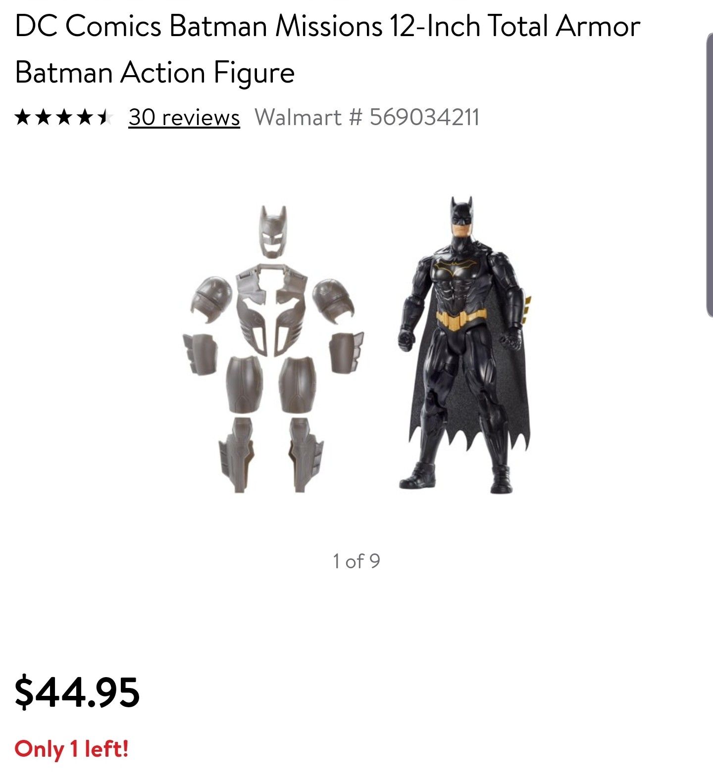 NEW* DC Comics Total Armor Batman Action Figure