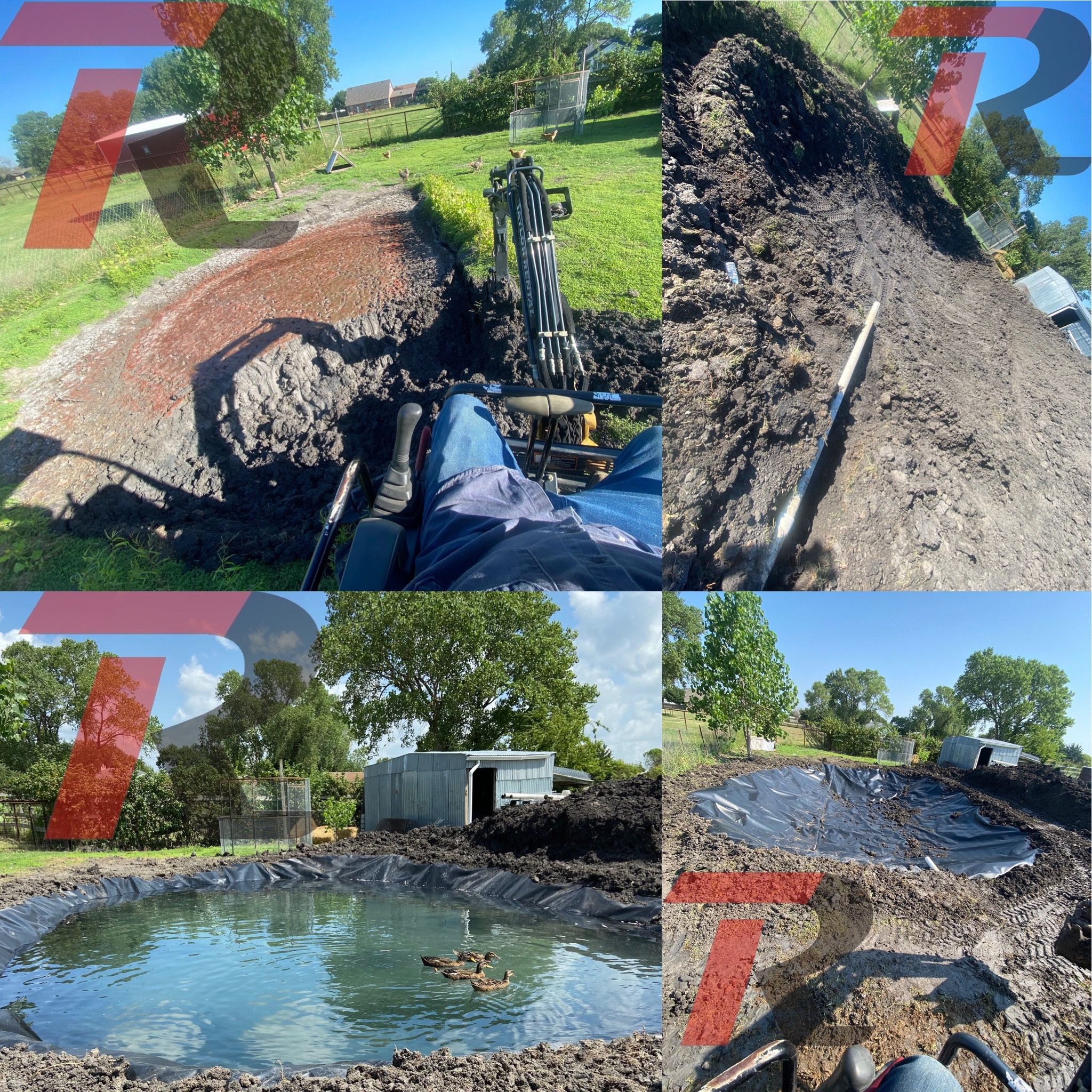 Excavation and liners