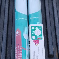 Table Mat And Silicone Baby Feeding Spoons 