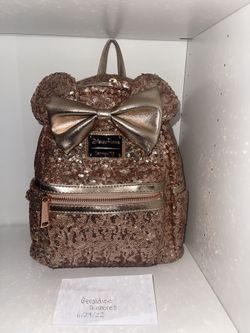 Loungefly Rose Gold Sequin Backpack