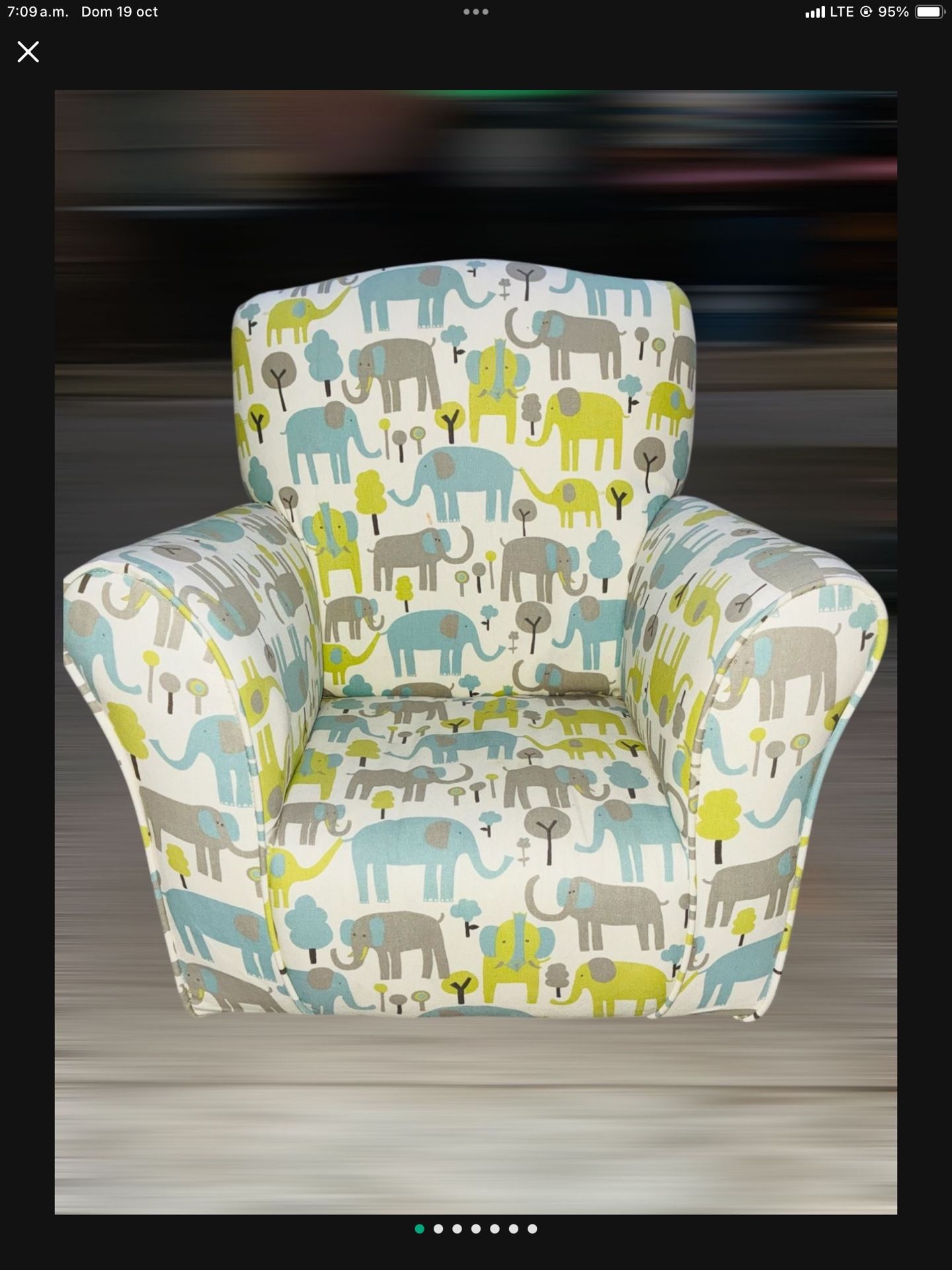 Small Kids Rocking Sofa Chair In Excellent Condition